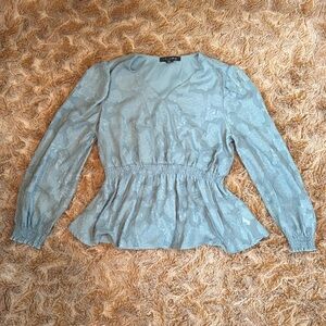 A love story Elegant Blue Women's Top size S